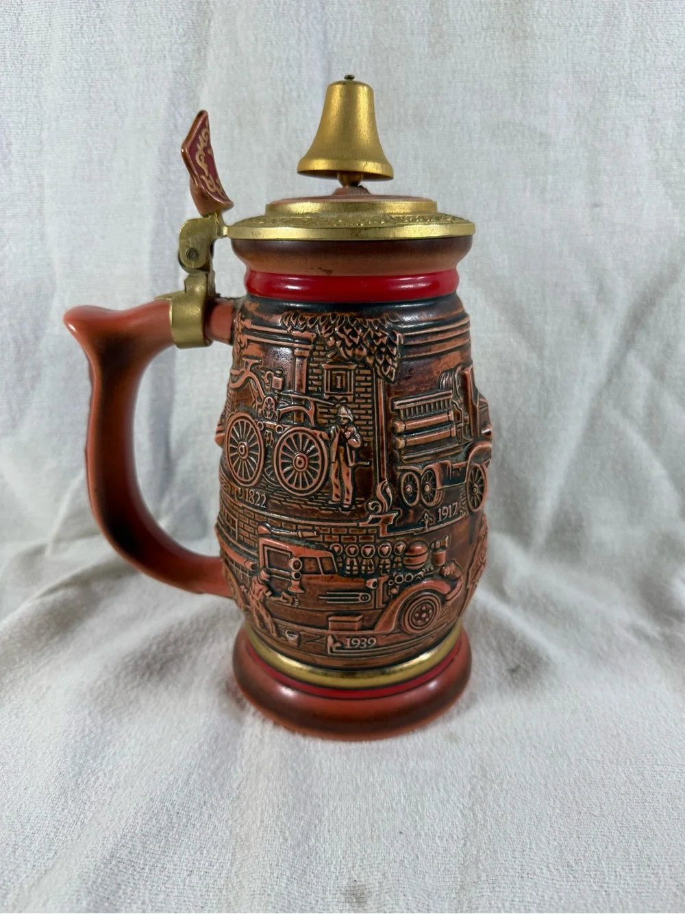 Vintage 1989 Avon Tribute To American Firefighters Beer Stein